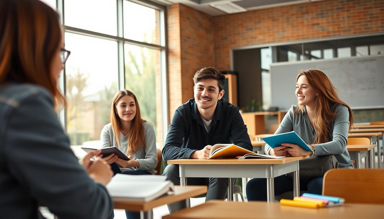 Structured study materials and learning resources on a desk