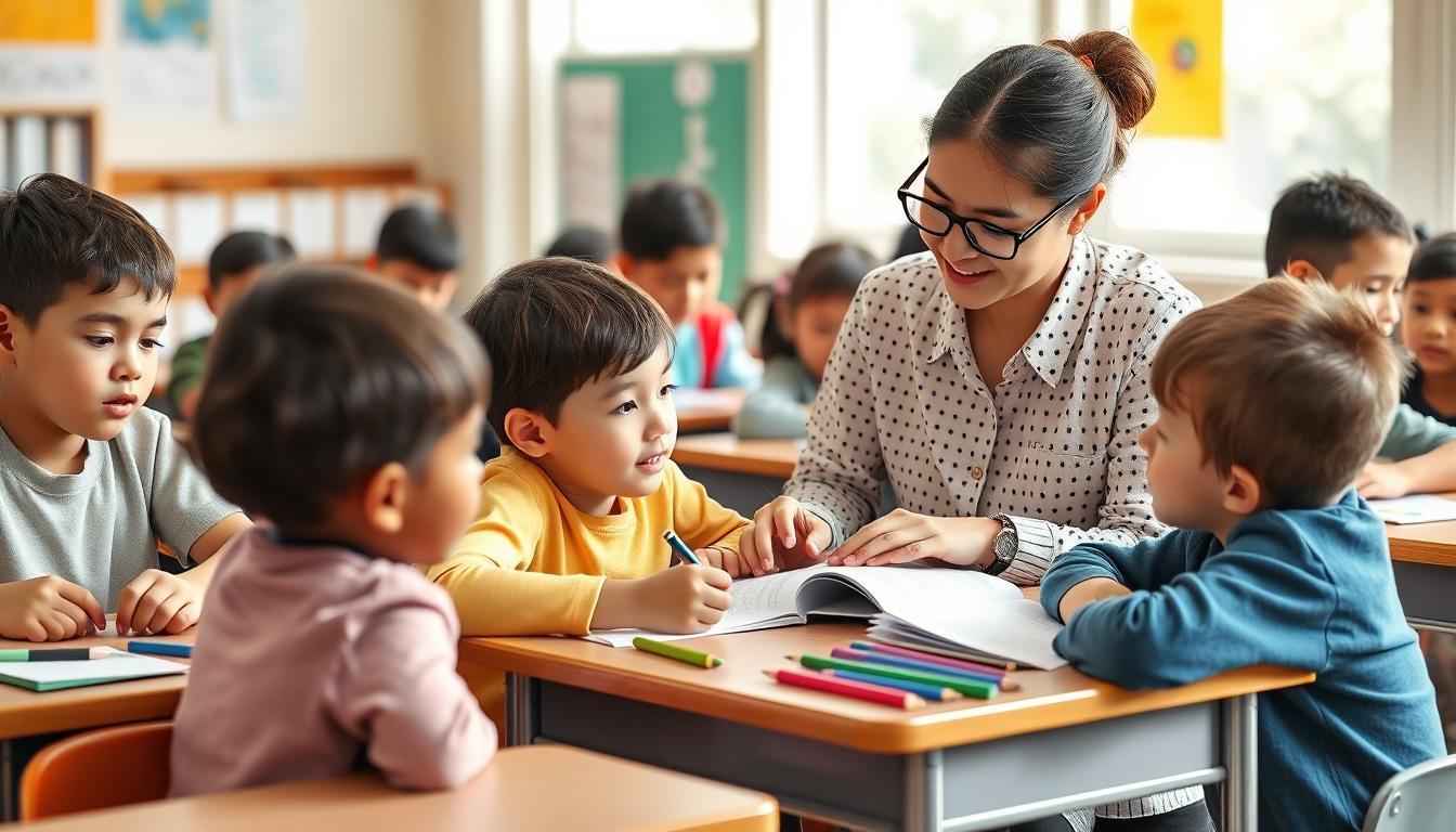 Students working in research laboratory